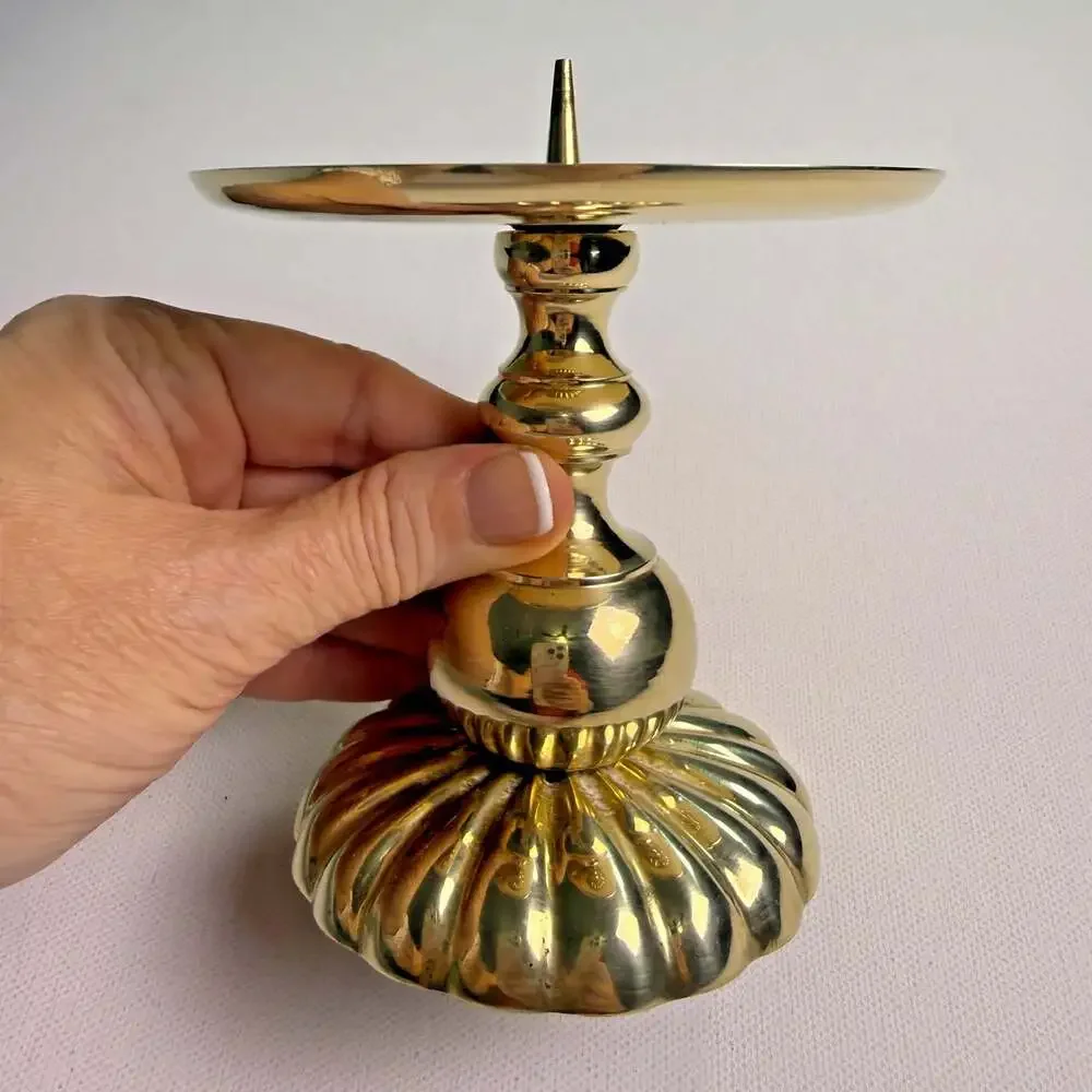 Candle Compliments by Crowing Touch vintage brass